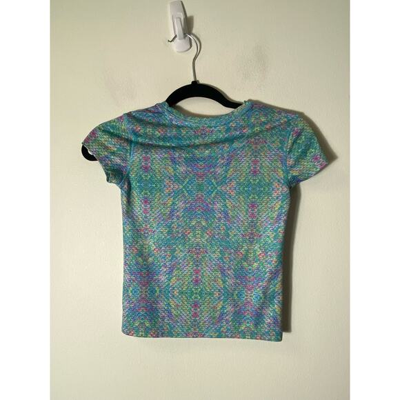 Reel Legends Girls Green Athletic Shirt Size Small - Picture 2 of 3